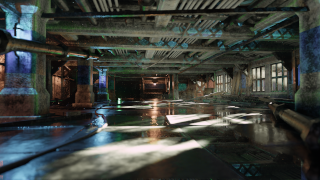 Derelict concrete interior